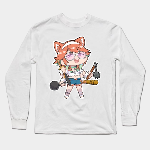 Takanashi Kiara Chibi Long Sleeve T-Shirt by Kent